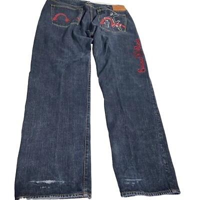 Evisu Paris Mens Jeans 42 Vintage 0001