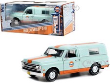 Greenlight Chevrolet C-10 Pick-up Closed Camper Gulf 1968 1:24 85062