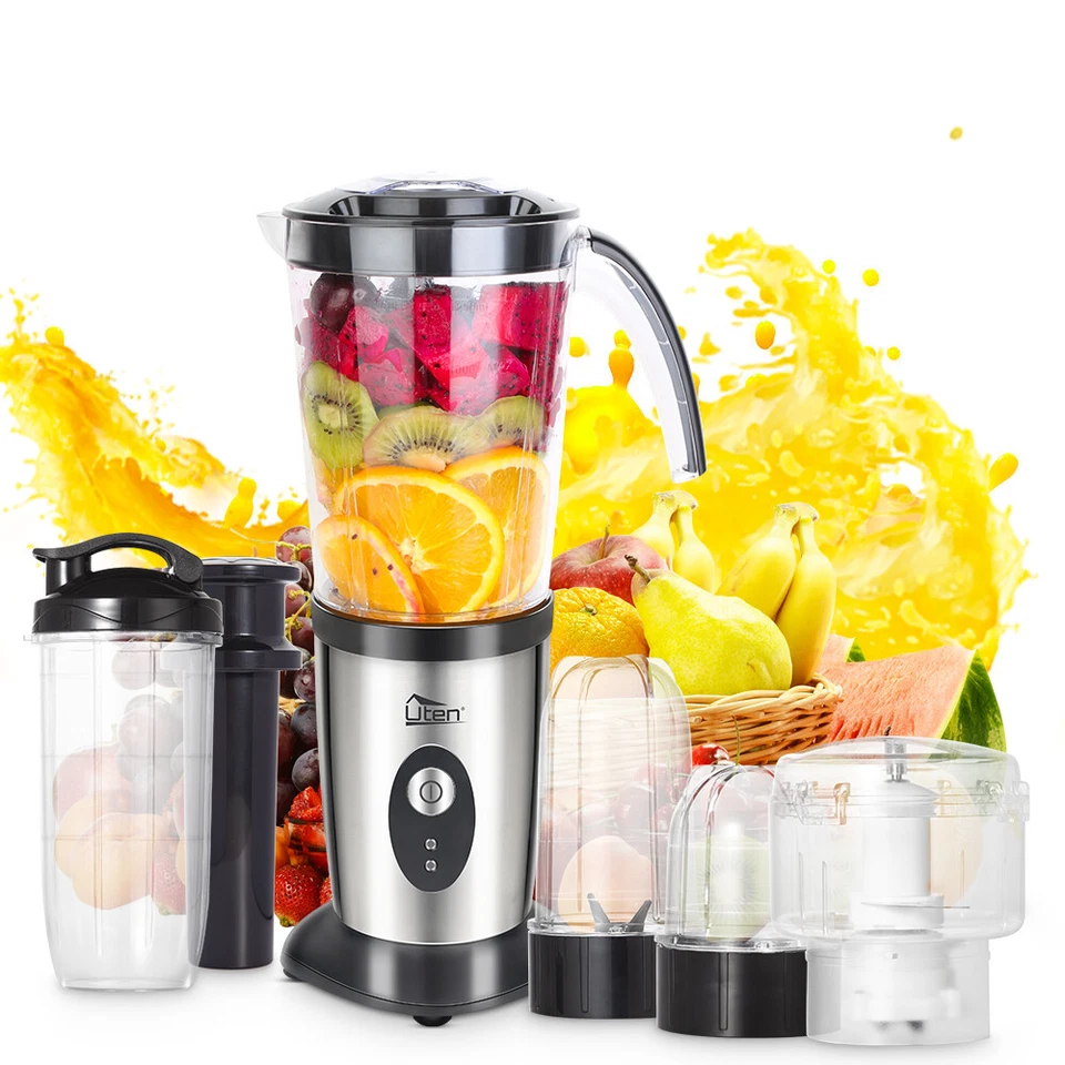 9in1 Multifunktion Standmixer Edelstahl Elektrischer Smoothie Maker Entsafter - Bild 2 von 4