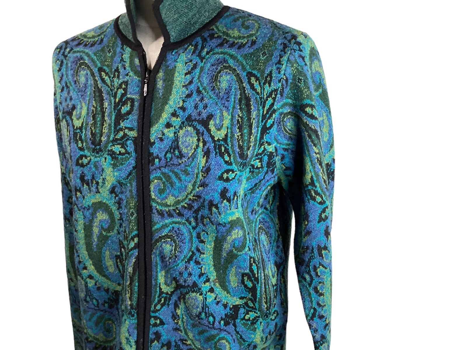 Pendleton Multicolored Full Zip Jacket 100% Wool … - image 6