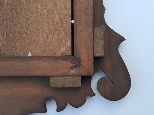 Henkel Harris H-3 29 Mahogany Chippendale Style Petite Wall Mirror 1978 With Tag - Picture 10 of 15