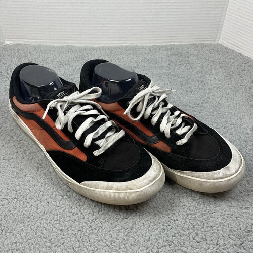 VANS Berle Pro SNEAKERS skateboard shoes Mens 12 Black Orange Halloween Skater