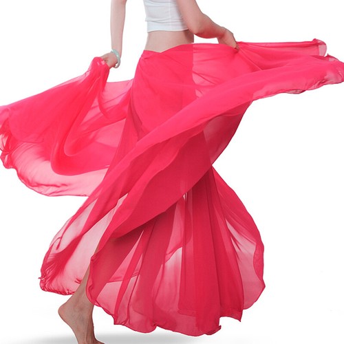Women's new 360 Rundrock Bauchtanz Swing langer Rock Tribal Outfit Maxi Jupe - Bild 9 von 10