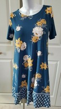 NEW LOFT MULTI COLOR FLORAL STRETCH FLARE PETITE DRESS SIZE XSP 