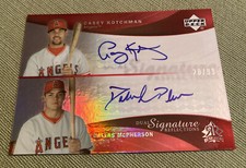 2005 UD Dual Signature Reflections Red #’d 20/99 CASEY KOTCHMAN DALLAS McPHERSON