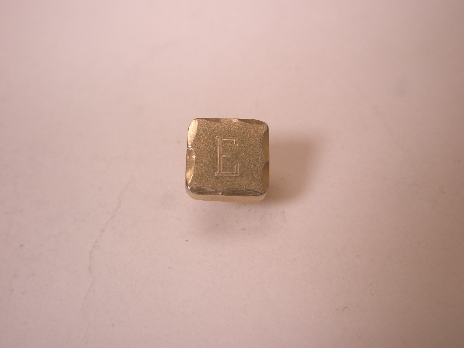 E Monogram Initial Letter Vintage TINY SMALL Tie … - image 1