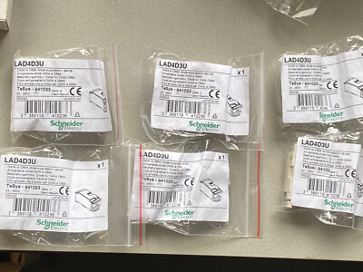 6X Schneider Electric Wiring Module LAD4D3U Surge Limiter