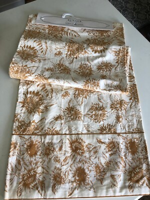 New April Cornell 17 x 90'' 100% Cotton Table Runner sun flowers 