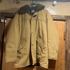Vintage Stahl Urban Carhartt Lined Jacket Coat XL Brown Duck USA MADE NICE