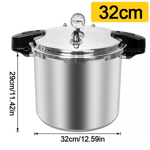 23L Large Pressure Canner Cooker commercial Kitchen Cookware Gauge Release Valve - Picture 6 of 11