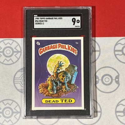 SGC 9 Dead Ted Checklist #5A 1985 Topps Garbage Pail Kids Series 1