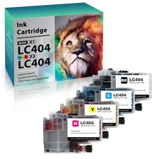 4PK LC404 LC-404 Ink Cartridges For Brother MFC-J1205W MFC-J1215W MFC-J1205WXL