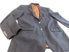 Jos A Banks Slim Fit 100 Wool 41 Regular Suit Jacket Black Copper Lining