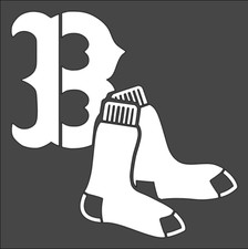 6"x6" Clear Plastic Stencil - Sports - Red Sox SR98