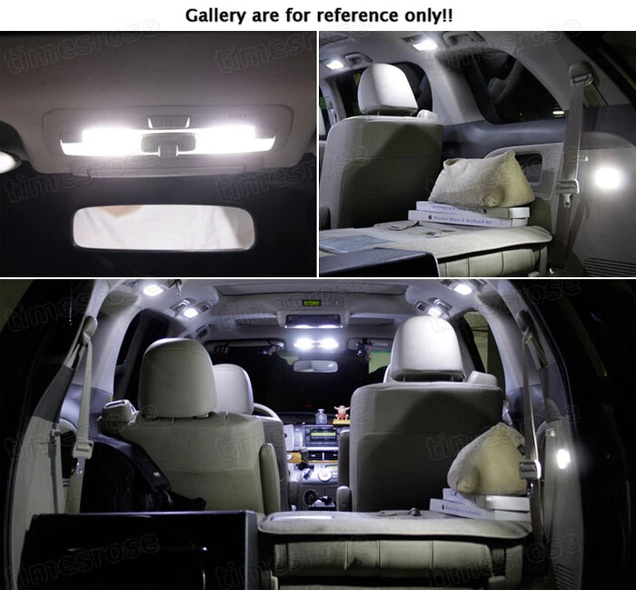 2x LED SMD White Light Interior Bulb Kit for 2002-2006 Toyota Corolla Error Free - Imagem 3 de 4