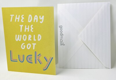 The Day The World Got Lucky Happy Birthday Hallmark Greeting Card | eBay