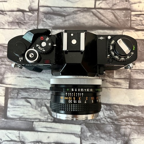 Canon AV-1 SLR 35mm Film Camera Black w/ Canon Lens FD 50mm F1.8! From Japan - Picture 4 of 24