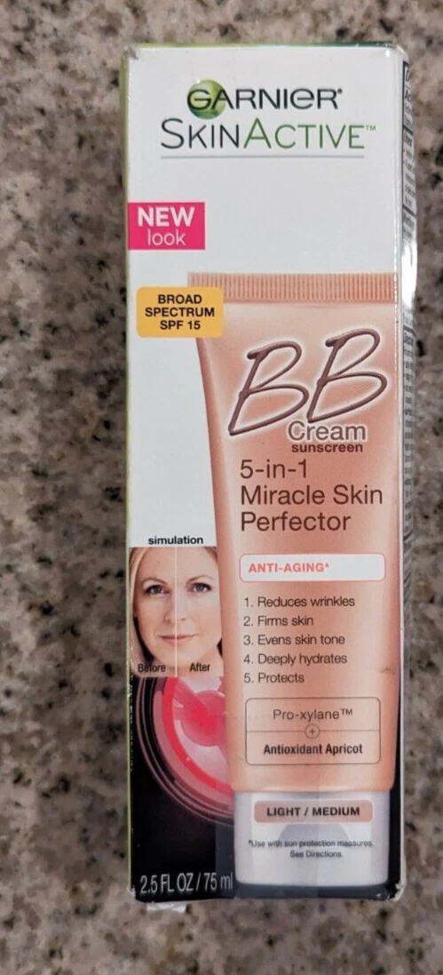 GARNIER BB Cream 5 in 1 Miracle Anti Aging SPF 15 Light Medium
