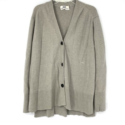 Sminfinity Small Cashmere Cardigan Sweater Grey Designer