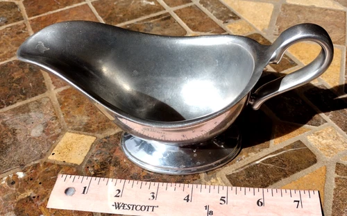WW2  1940 - F.W.M German Officer Aluminum Gravy Boat 8" Army Military Navy Reich