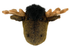 Stuffed Animal House 19" Moose Wall Mount Head Plush Kids Room Hunting EUC