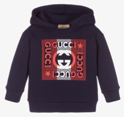 Gucci Hoodie For Kids Gucci Baby Sweatshirt Sz 18/ 24 Months Navy