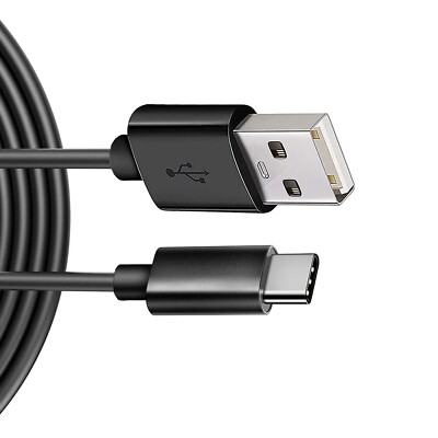 Charger 6ft USB Cable Cord Power Wire Turbo Charge Sync Black for Cell Phones