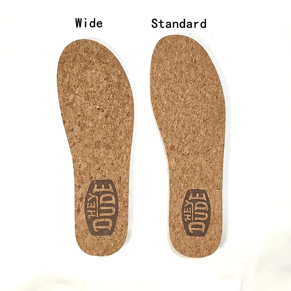 Hey Dude Cork Style Cushion Shoe Inserts Men' Replacement Standard/Wide Insoles - Image 2 of 4