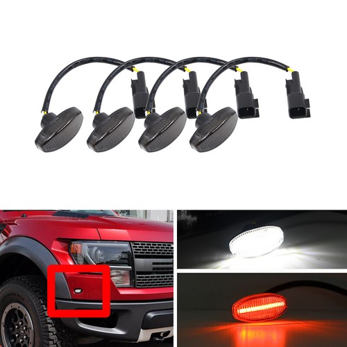 Smoked 4x Front White Rear Red Led Side Marker Lights For Ford F150 SVT Raptor eBay