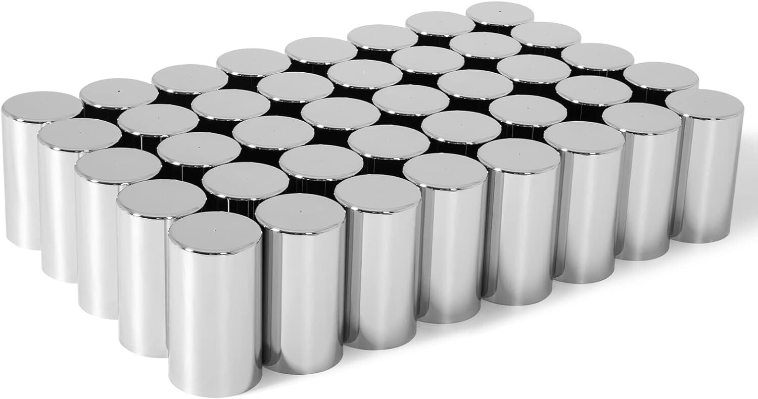 Hug-A-Lug® Nut Cover: Aero Matte Black ABS Plastic Thread-on For 33mm - View #2