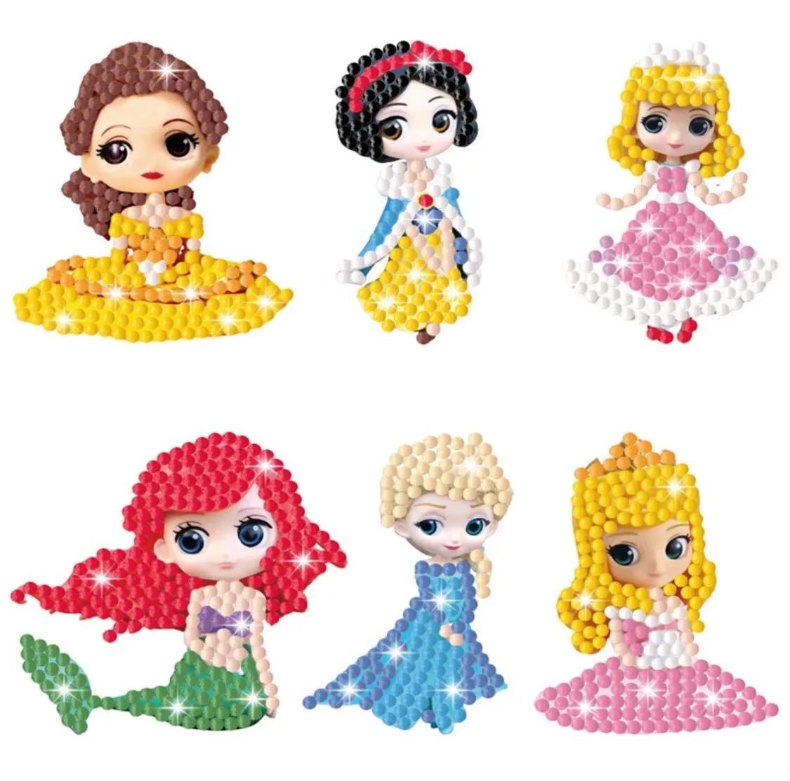 5D Diamond Painting Stickers Easy For Kids Princess Diamond Art Mosaic  Stickers