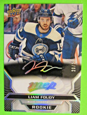 Liam Foudy Blue Jackets 2020-21 Upper Deck MVP Rookie Super Script /25