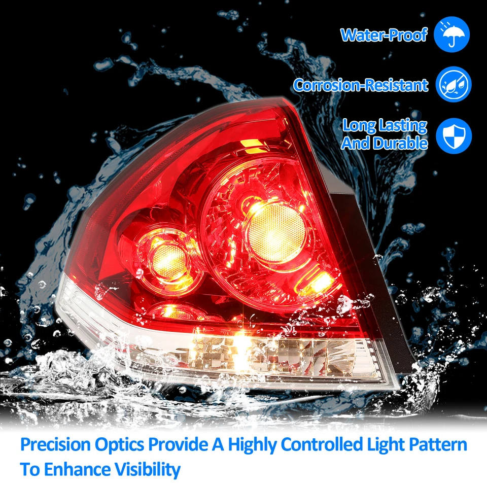 Luz trasera de repuesto de lámpara de freno lado izquierdo del conductor para Chevrolet Impala 2006-16 Foto 4 de 4