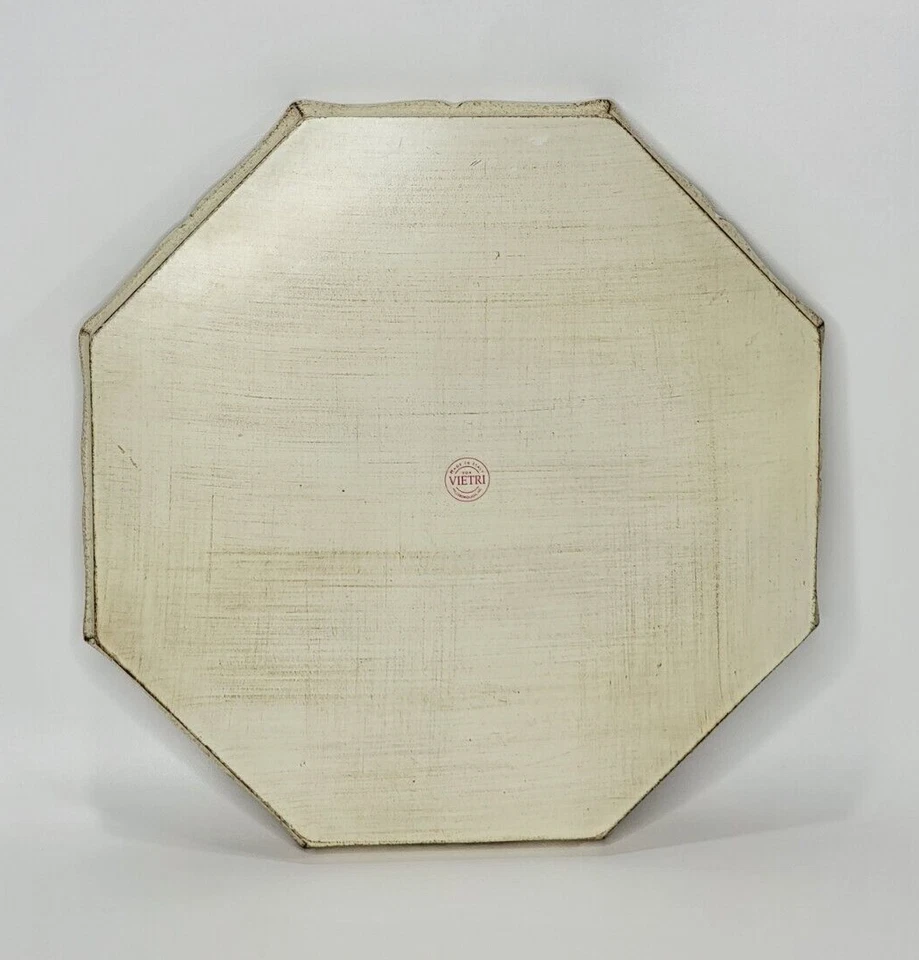 Vietri Made in Italy Drink Tray Poker Cards Man Cave Wooden Vintage - Image 2 of 4