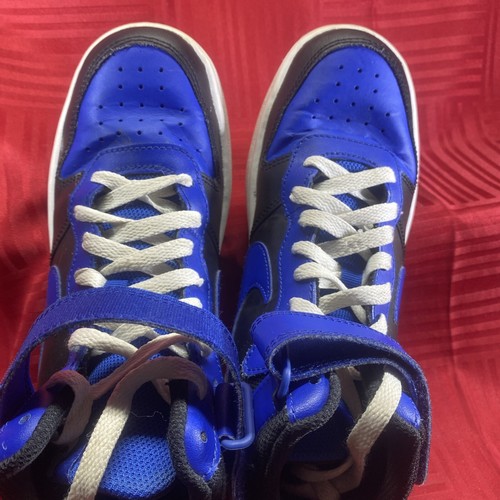 Nike Court Borough Mid 2 GS Black Game Royal Blue Shoe Size 5.5 Y - Picture 6 of 7