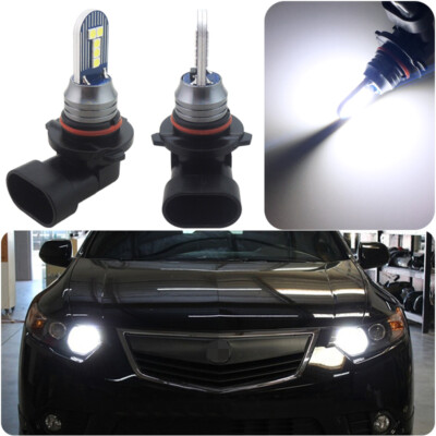 2pcs Bright 9005 LED High Beam Daytime Running Light Headlight Bulbs 6000K White