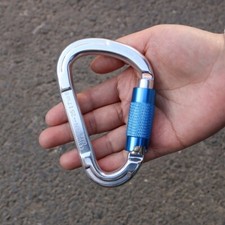 25KN Heavy Duty Aluminum Locking Carabiner D-Ring Clip Hook for Climbing Caving
