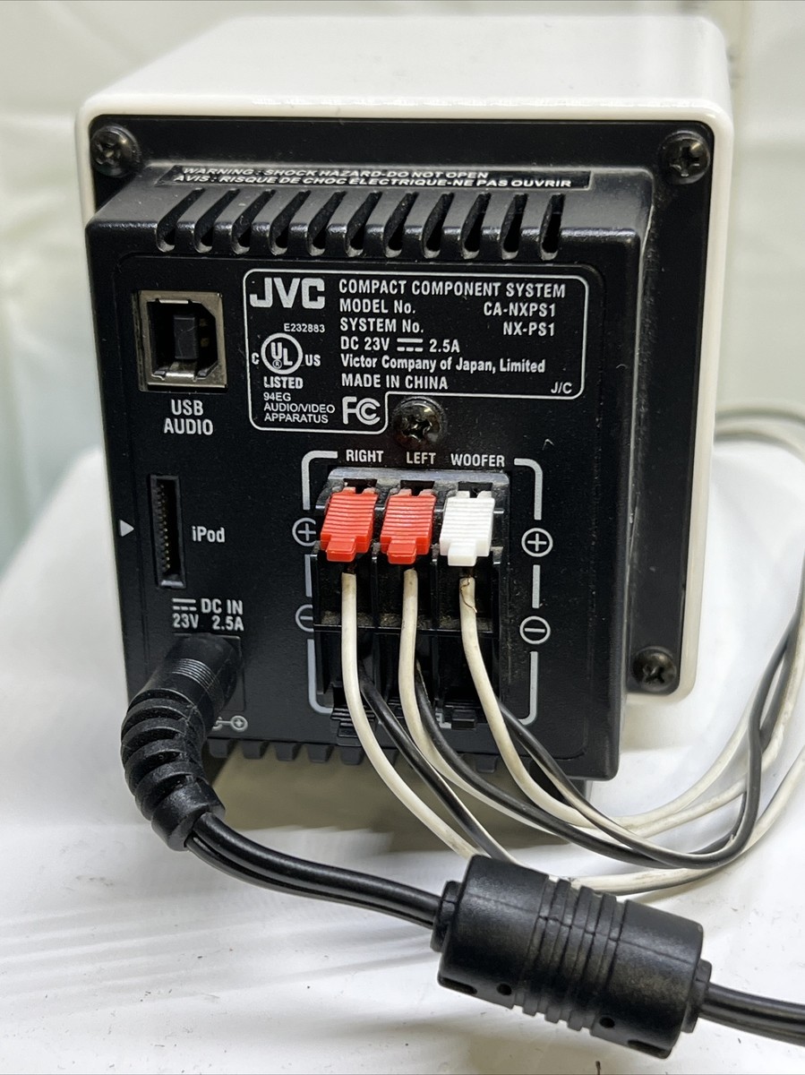 JVC CA-NXPS1 Compact System 2 Main Speaker, Subwoofer ,POWER SUPLY