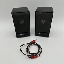 Realistic Portable Speaker Set With Carrying Case  Audio Cable