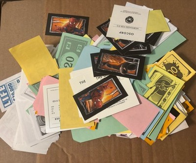 Crafting Lot  Monopoly Money Property Cards Life Cards Spider-Man Monopoly Cards