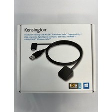 Kensington VeriMark Desktop Fingerprint Key Windows Hello FIDO U2F USB-A C New