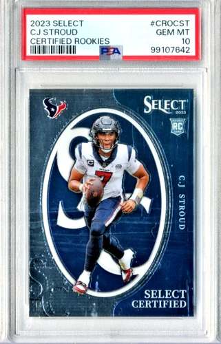 C.J. Stroud RC 2023 Select Certified Rookies #CROCST  Texans GEM MINT PSA 10