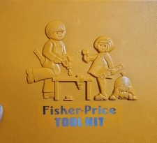 Vintage 1977 Fisher Price Kids Tool-Kit w/ Case Complete EUC