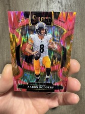 2025 Panini Select - Concourse Aaron Rodgers #51 Pink Shock Prizm