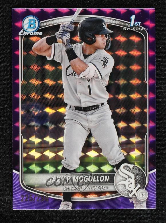 2025 Bowman Chrome Prospects Purple Geometric Refractor Javier Mogollon 0lj0