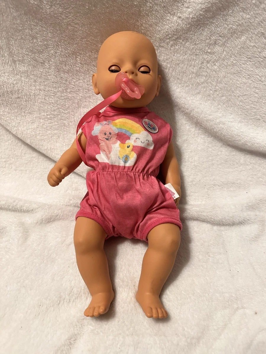 Poupée Baby Annabell Zapf Creation 43 Cm, Vintage 2002, Yeux Bleus, Corps En Chiffon Et Vinyle