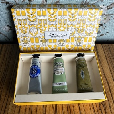 L'Occitane Soft Hands Trio Hand Creams Gift Set Creme Mains, Amande, Verveine