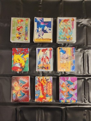 9 Sets Pokemon Prism - 315 Cards /Stickers Holo Japan Vending Machine Vintage