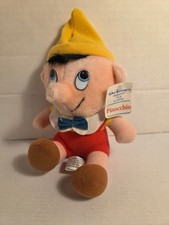 Vintage 1985 Walt Disney Productions Classic PINOCCHIO Plush Stuffed Doll Toy 7  