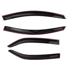 Wind Rain Deflector For Kia Forte Sedan 2009-2013 Acrylic 4pcs Black